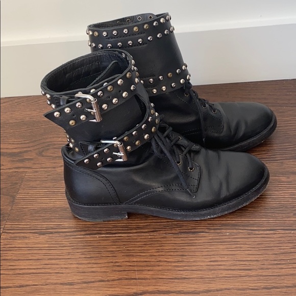 Isabel Marant studded combat boots size 38 - Picture 3 of 8